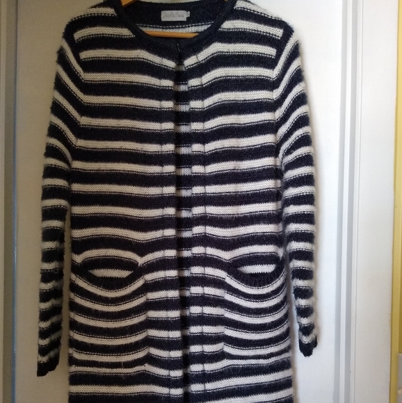 Strip Sweater Cardigan - Picture 2 of 3